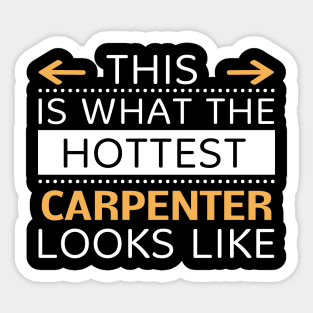 Carpenter Looks Like Creative Job Typography Design Sticker